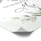 Groen hoeveel kussen bruidsfeest spel poster (Hoek)