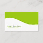 Groen Home Real Estate Eco Insurance visitekaartje (Achterkant)