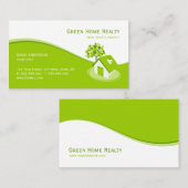 Groen Home Real Estate Eco Insurance visitekaartje (Voorkant / Achterkant)