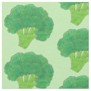 Groen hoofd Broccoli Veggie Vegetable Veg Garden Stof
