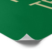 Groen houden kalm poster sjabloon |  (Hoek)