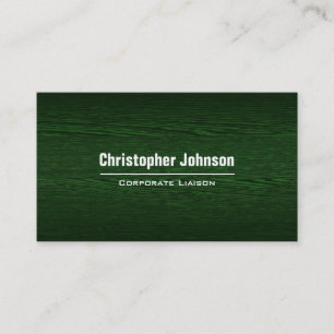 Groen hout Modern Professional Visitekaartje
