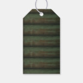 Groen houten cadeau labels cadeaulabel (Voorkant)