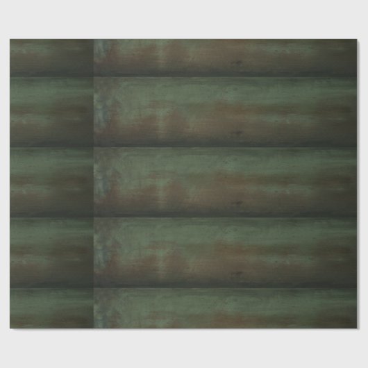 Groen houten verpakkingspapier cadeaupapier (Vlak)