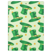 Groen Iers Pet patroon, het dagontwerp van st patr Klembord (Achterkant)