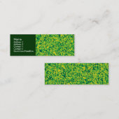 Groen impressionisme mini visitekaartje (Voorkant / Achterkant)