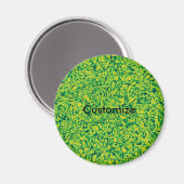 Groen impressionisme - Sjabloon Magneet (Voorkant / Achterkant)