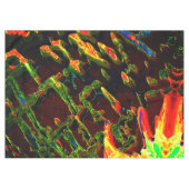 Groen in brand gedraaid tafelkleed (Voorkant (Horizontaal))