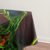 Groen in brand gedraaid tafelkleed (Voorbeeld)