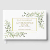 Groen In Liefdevolle Herinnering Herdenkingsrouw Gastenboek (Voorkant)