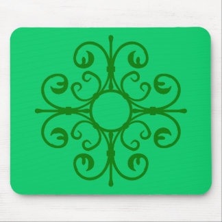  groen Ironwork op Green Mousepad Muismat