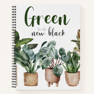 Groen is de nieuwe Black Plant Lovers Notitieboek