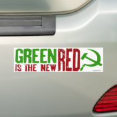 Groen is de nieuwe rode bumper sticker (Op auto)