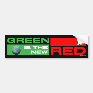 Groen is de nieuwe rood bumpersticker