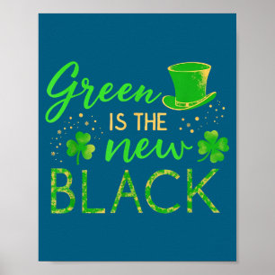 Groen is de nieuwe zwart - St. Patrick's Day Shamr Poster