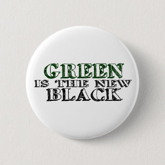 Groen is de nieuwe zwarte ronde button 5,7 cm (Voorkant)