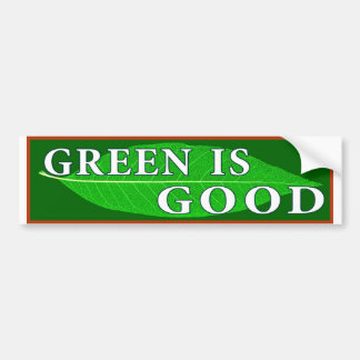 Groen is goed bumpersticker