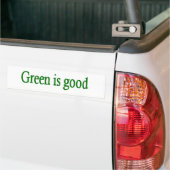 Groen is goed bumpersticker (Op Truck)