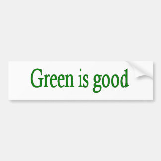 Groen is goed bumpersticker