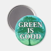 Groen is Goede magneet sticker (Voorkant / Achterkant)
