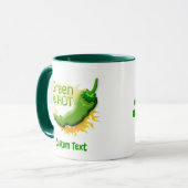 Groen is HEET Mok (Voorkant links)