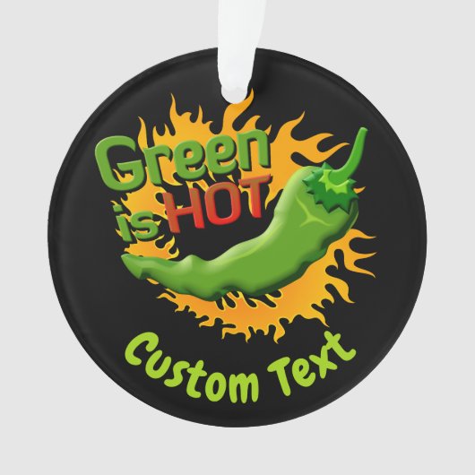 Groen is HEET Ornament (voorkant)