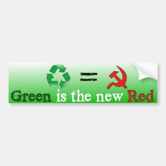 Groen is het nieuwe Rode Bumpersticker