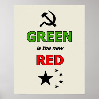 Groen is het nieuwe Rode poster
