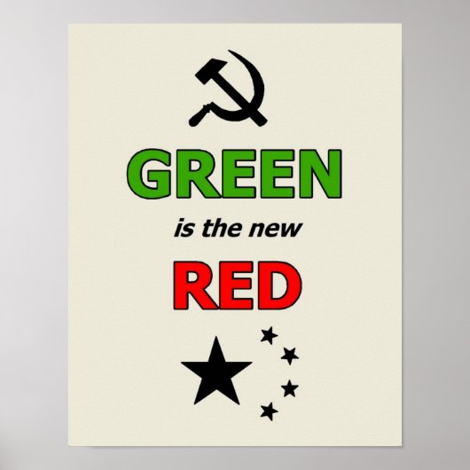 Groen is het nieuwe Rode poster (Voorkant)