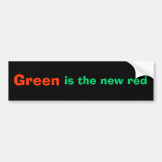 Groen, is het nieuwe rood bumpersticker