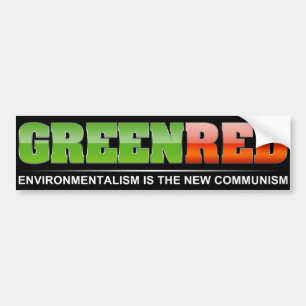 Groen is het nieuwe rood bumpersticker