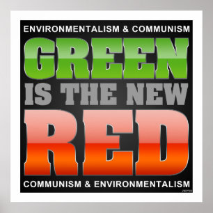 Groen is het nieuwe rood poster