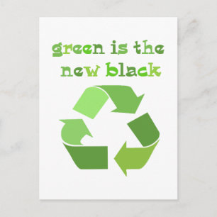 Groen is het nieuwe zwart! briefkaart