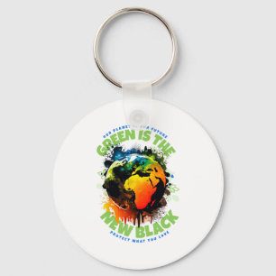 Groen is het nieuwe zwarte T-shirt Sleutelhanger