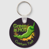 Groen is HOT-Sleutelhanger Sleutelhanger (Voorkant)