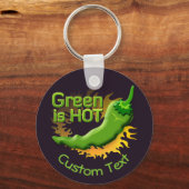 Groen is HOT-Sleutelhanger Sleutelhanger (Voorkant)