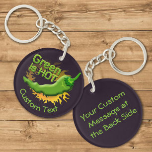 Groen is HOT-Sleutelhanger Sleutelhanger