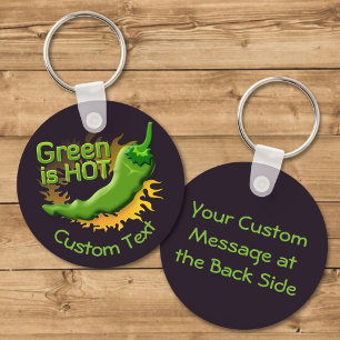 Groen is HOT-Sleutelhanger Sleutelhanger