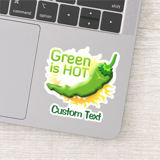 Groen is HOT Sticker (Detail)