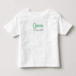 Groen Is Mijn Kleur Kinder Shirts