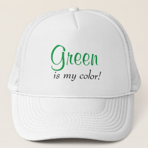 Groen is mijn kleurencitaat trucker pet