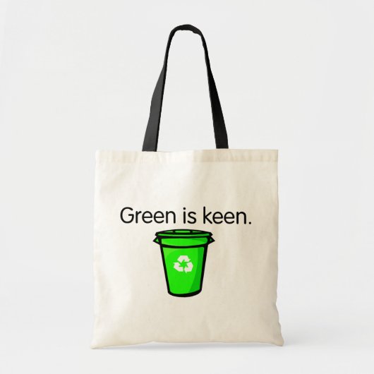 Groen is scherp. tote bag (Voorkant)