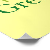 Groen is universeel poster (Hoek)