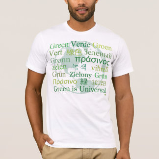 Groen is universeel t-shirt