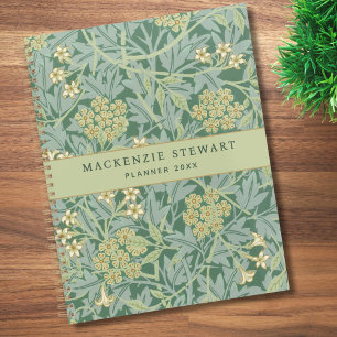 Groen Jasmin Bloempatroon 2026 Planner