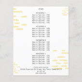 Groen Jasmin Etherische Oliën Waterverf Bloemig Flyer (Achterkant)