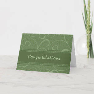 Groen Jubileum Kaart van harte gefeliciteerd