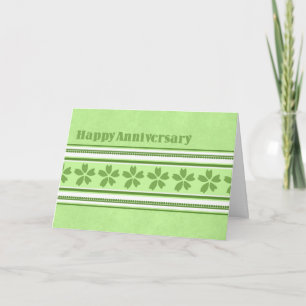 Groen Jubileum Kaart van harte gefeliciteerd