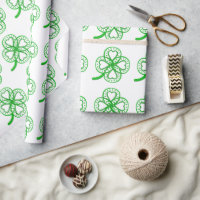 Groen kantelhart Sint-Patty kiezen kleur omwikkele