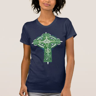 Groen Keltisch kruis t-shirt